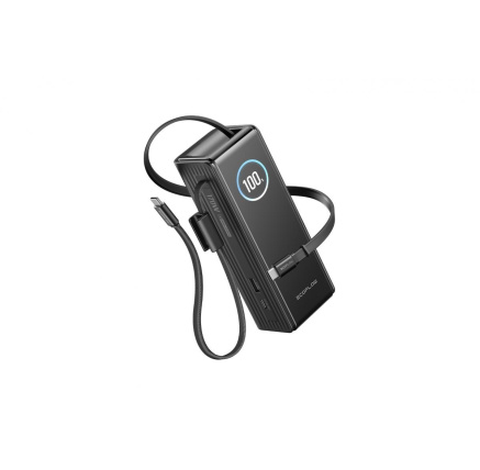 EcoFlow RAPID Power Banka (25000mAh,170W) 2x100W vestavěný USB-C kabel - černá EcoFlow RAPID Power Banka (25000mAh,170W) 2x100W vestavěný USB-C kabel - černá