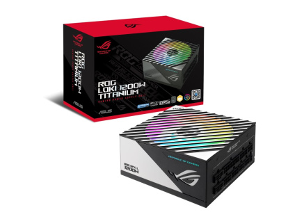 ASUS zdroj 1200W ROG LOKI SFX-L GAMING, 120 mm, Plně Modulární, 80+ Titanium, ARGB, SFX-L