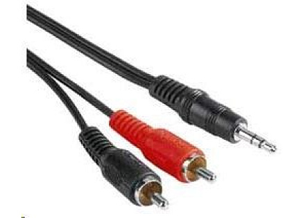 PREMIUMCORD Kabel audio 3,5mm Jack - 2x Cinch 5m (M/M, stereo) PREMIUMCORD Kabel audio 3,5mm Jack - 2x Cinch 5m (M/M, stereo)