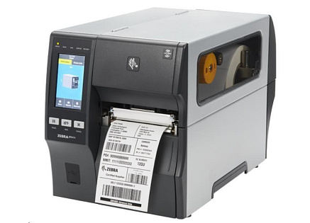 Zebra ZT411,průmyslová 4" tiskárna,(600 dpi),peeler,rewinder,disp. (colour),RTC,EPL,ZPL,ZPLII,USB,RS232,Ethernet