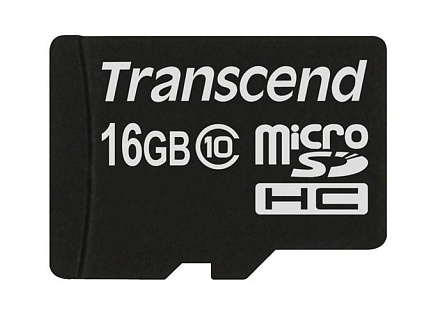 TRANSCEND MicroSDHC karta 16GB Class 10, bez adaptéru