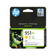 HP 951XL Yellow Ink Cart, 17 ml, CN048AE (1,500 pages)