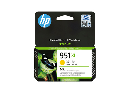 HP 951XL Yellow Ink Cart, 17 ml, CN048AE (1,500 pages)