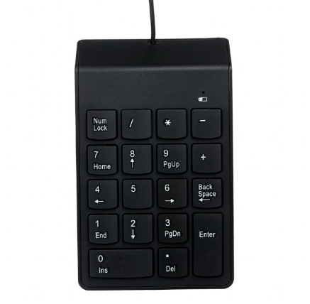 GEMBIRD numerická klávesnice KPD-U-03, USB, černá
