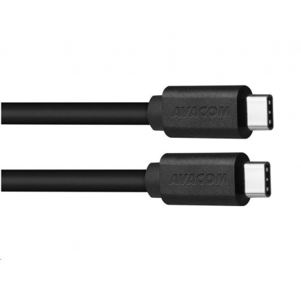 Datový a nabíjecí kabel USB Type-C - USB Type-C, 100cm, černá Datový a nabíjecí kabel USB Type-C - USB Type-C, 100cm, černá