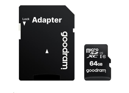 GOODRAM MicroSDXC karta 64GB M1AA, UHS-I Class 10, U1 + adaptér