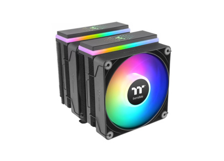 THERMALTAKE Chladič CPU Astria 600 ARGB, 2x120mm, LGA1851, AM5, černá THERMALTAKE Chladič CPU Astria 600 ARGB, 2x120mm, LGA1851, AM5, černá