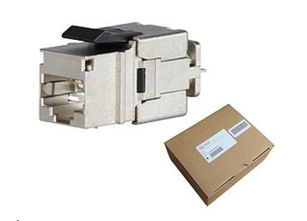 Solarix MULTIPACK 24 ks - 10G rychlozařezávací keystone CAT6A STP černý SXKJ-10G-STP-BK-NA