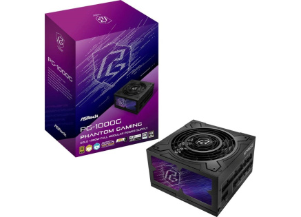 ASROCK zdroj PG-1000G,1000W, 80Plus Gold, 135 mm, ATX 3.1