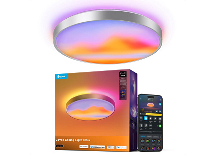 Govee Ultra RGBICWW Smart duální kulaté stropní světlo 5000lm 53cm Matter