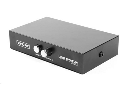 GEMBIRD Datový přepínač USB 2:1 manuální (switch)