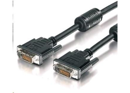 PREMIUMCORD Kabel DVI - DVI propojovací 3m (DVI-D, M/M, dual link)