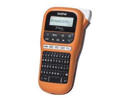 BROTHER tiskárna štítků PT-E110VP - 12mm, pásky TZe - popisovač - pro elektrikáře - s kufrem