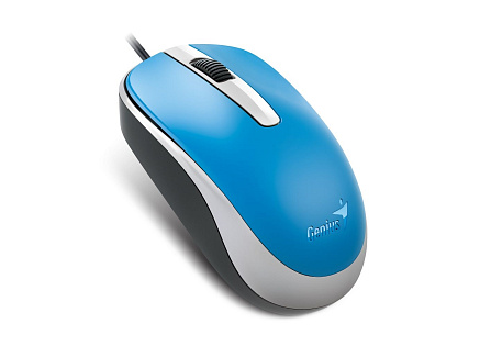 GENIUS myš DX-120, drátová, 1200 dpi, USB, modrá