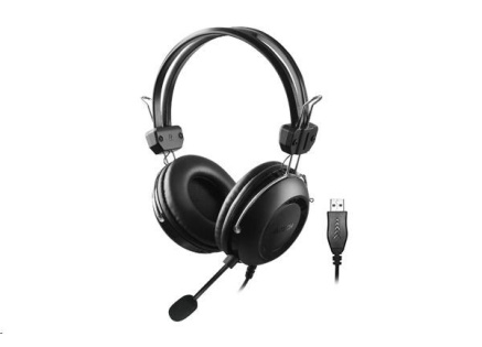 A4tech sluchátka HU-35, USB, černá A4tech sluchátka HU-35, USB, černá