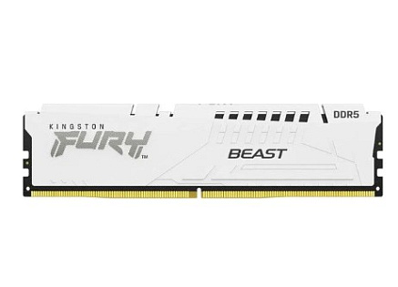 KINGSTON DIMM DDR5 64GB (Kit of 4) 6000MT/s CL40 FURY Beast White XMP KINGSTON DIMM DDR5 64GB (Kit of 4) 6000MT/s CL40 FURY Beast White XMP