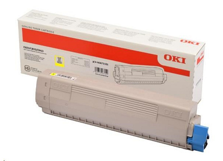 OKI Yellow toner do C823/C833/C843 (7 500 stránek)