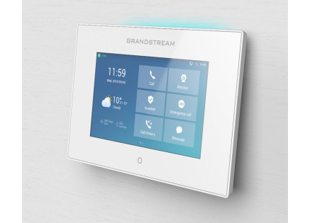 Grandstream GSC3570 SIP interkom a řídicí stanice, Wifi, Bluetooth, bílý