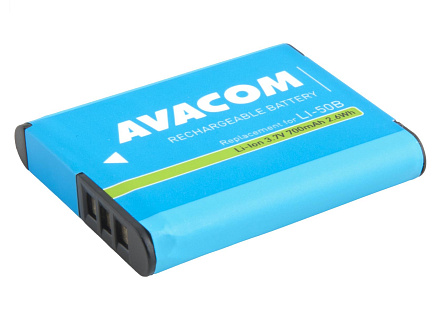 AVACOM náhradní baterie Olympus Li-50B Li-Ion 3.7V 700mAh 2.6Wh