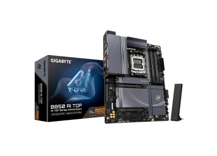 GIGABYTE MB Sc AM5 B850 AI TOP, AMD B850, 4xDDR5, 1xUSB4, 1xHDMI, WI-FI, ATX