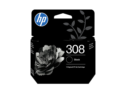 HP 308 Black Original Ink Cartridge (160 pages)