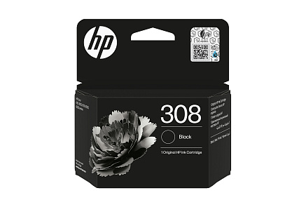 HP 308 Black Original Ink Cartridge (160 pages)