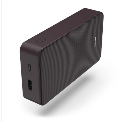 Hama Colour 20, powerbanka 20000 mAh, 3 A, výstup: USB-C, USB-A, slivková ( povidlová ) Hama Colour 20, powerbanka 20000 mAh, 3 A, výstup: USB-C, USB-A, slivková ( povidlová )