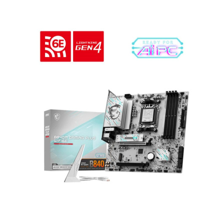 MSI MB Sc AM5 B840M GAMING PLUS WIFI6E, AMD B840, 4xDDR5, 1xHDMI, WI-FI, mATX