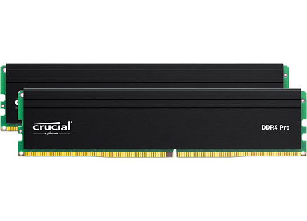 CRUCIAL DIMM DDR4 64GB (Kit of 2) 3200MHz CL22, Pro CRUCIAL DIMM DDR4 64GB (Kit of 2) 3200MHz CL22, Pro