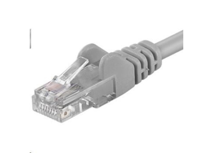 PREMIUMCORD Patch kabel UTP RJ45-RJ45 CAT5e 15m šedá