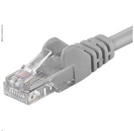 PREMIUMCORD Patch kabel UTP RJ45-RJ45 CAT5e 15m šedá
