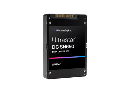 WD Enterprise SSD 15.36TB Ultrastar DC SN650, PCIe Gen4, (R:6600, W:2800MB/s), RI-1DW/D BICS5 ISE