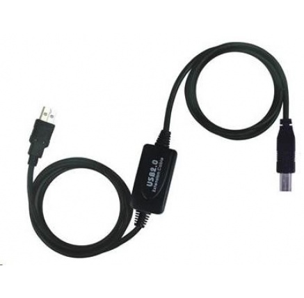 PREMIUMCORD USB 2.0 repeater a propojovací kabel A/M-B/M 10m PREMIUMCORD USB 2.0 repeater a propojovací kabel A/M-B/M 10m