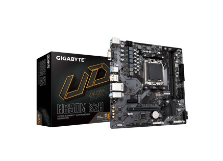 GIGABYTE MB Sc AM5 B650M S2H, AMD B650, 2xDDR5, 1xDP, 1xHDMI, 1xD-Sub, mATX