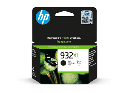 HP 932XL Black Ink Cart, 22,5 ml, CN053AE (1,000 pages)