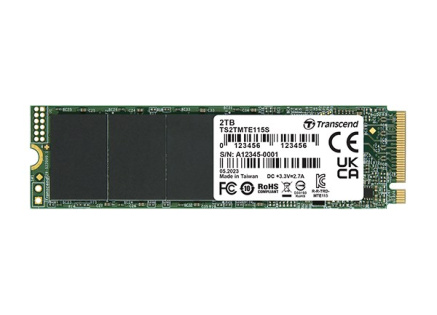 TRANSCEND SSD 115S 1TB, M.2 2280, PCIe Gen3x4, NVMe, TLC, bez DRAM