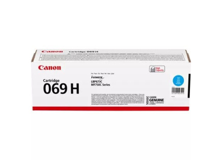 Canon TONER CRG 069C H azurová pro LBP673Cdw, MF752Cdw, MF754Cdw, MF752Cdw II a MF754Cdw II (5 500 str.) Canon TONER CRG 069C H azurová pro LBP673Cdw, MF752Cdw, MF754Cdw, MF752Cdw II a MF754Cdw II (5 500 str.)