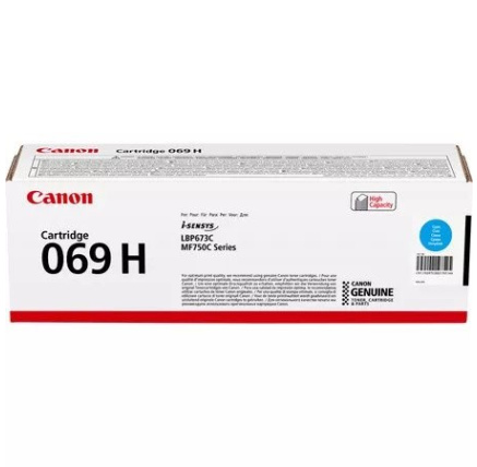 Canon TONER CRG 069C H azurová pro LBP673Cdw, MF752Cdw a MF754Cdw (5 500 str.) Canon TONER CRG 069C H azurová pro LBP673Cdw, MF752Cdw a MF754Cdw (5 500 str.)
