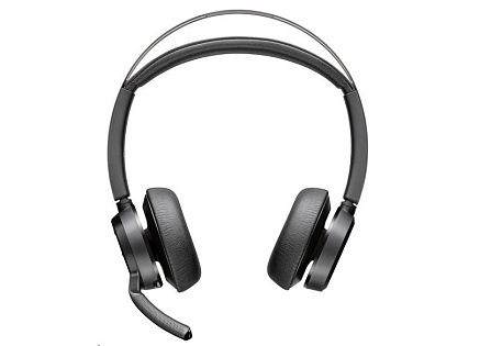 Poly Voyager Focus 2 bezdrátová náhlavní souprava, USB-A/C adaptér, stereo
