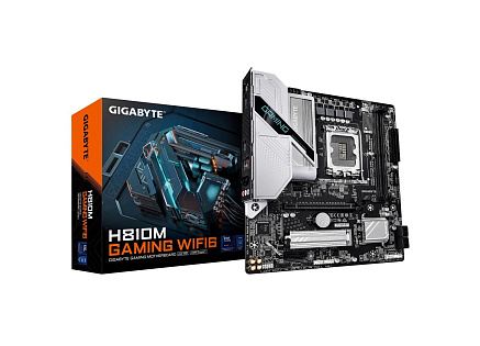 GIGABYTE MB Sc LGA1851 H810M GAMING WIFI6, Intel H810, 2xDDR5, 1xDP, 1xHDMI, WiFi, mATX