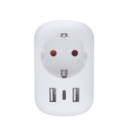 Solight cestovní adaptér UK USB A+C pro použití ve Velké Británii, typ G Solight cestovní adaptér UK USB A+C pro použití ve Velké Británii, typ G