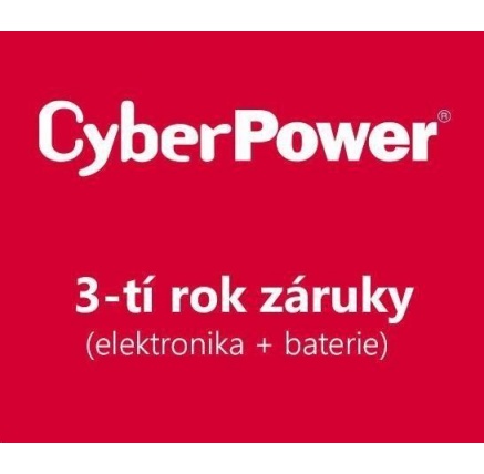 CyberPower 3. rok záruky pro UT1500E, UT1500E-FR, UT1500EG, UT1500EG-FR