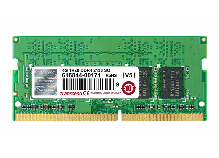 TRANSCEND SODIMM DDR4 4GB 2133MHz 1Rx8 CL15 TRANSCEND SODIMM DDR4 4GB 2133MHz 1Rx8 CL15