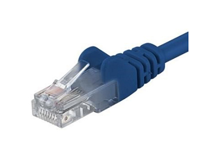 PremiumCord Patch kabel UTP RJ45-RJ45 CAT6 1,5m modrá