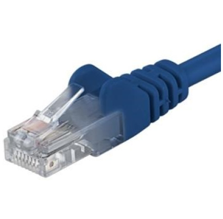 PremiumCord Patch kabel UTP RJ45-RJ45 CAT6 1,5m modrá