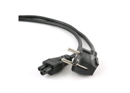 C-TECH kabel síťový, 1,8m VDE 220/230V, napájecí k notebooku, 3 pin Schuko