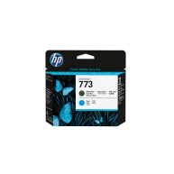HP 773 Matte Black+Cyan Designjet Printhead, C1Q20A