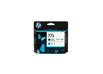 HP 773 Matte Black+Cyan Designjet Printhead, C1Q20A