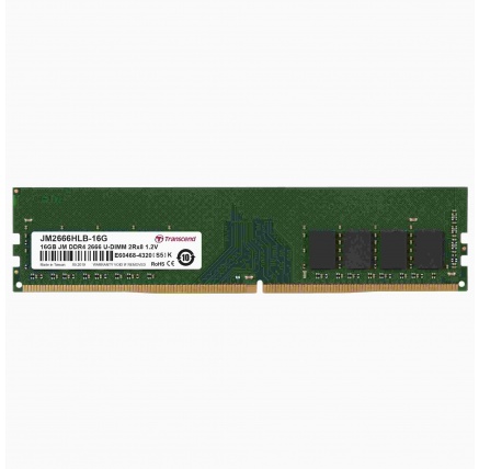 TRANSCEND DIMM DDR4 16GB 2666MHz 2Rx8 1Gx8 CL19 1.2V