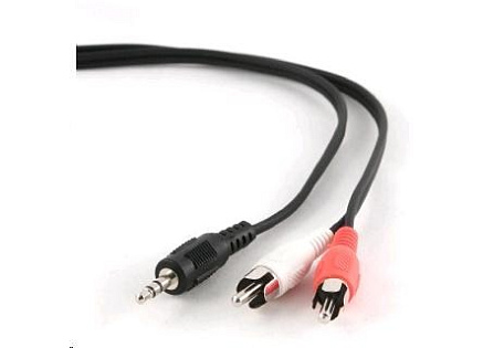 GEMBIRD Kabel audio 3,5mm Jack - 2x Cinch 1,5m (RCA, M/M, stereo)